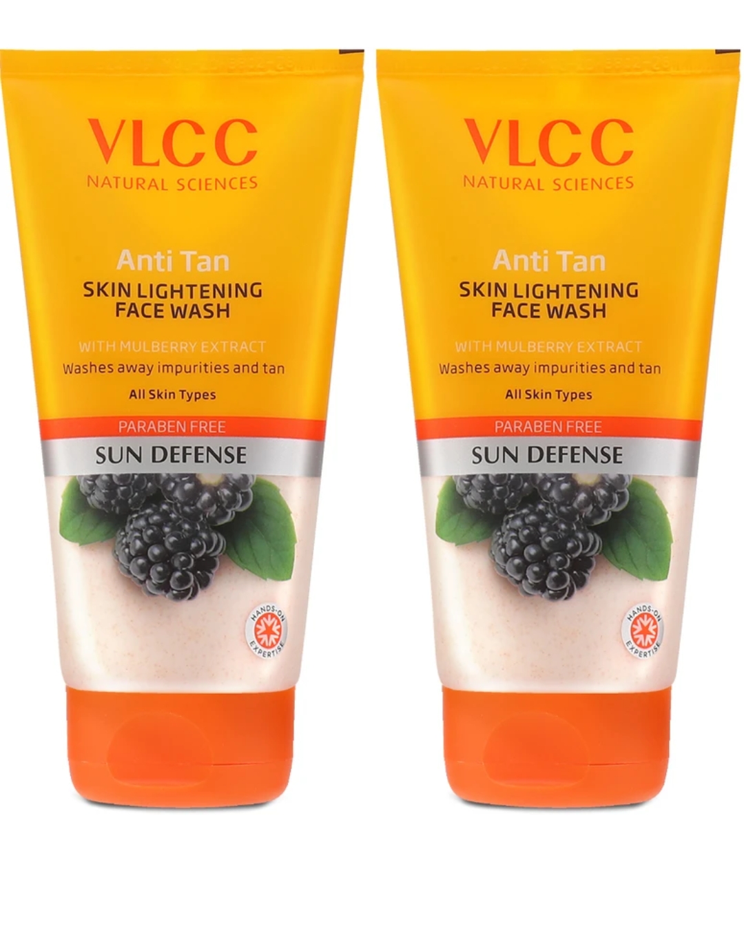 vlcc-anti-tan-skin-lightening-face-wash-150-ml-x-2-300-ml-with-mulberry-orange-peel-extract-brightening-sunscreen-with-broad-spectrum-protection-removes-sun-damage-spots-and-dulln